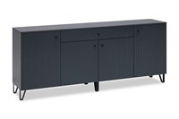 Комод Оливия графит / графит глянец 08-125380 (254685)