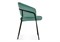 Стул на металлокаркасе Лео зеленый brandy light 10 / черный - комплект из 2 шт 592484-mwdvl