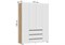 Шкаф Элла ШК 05 белый / дуб крафт золото 548009-mwdvl - фото 2602918
