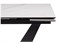 Керамический стол Кели 140(200)х80х76 белый / черный 588010-mwdvl