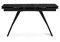 Стеклянный стол Хорсборо 140(200)х80х79 обсидиан / черный 588007-mwdvl