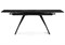 Стеклянный стол Хорсборо 140(200)х80х79 обсидиан / черный 588007-mwdvl