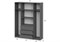 Шкаф Сибити четырехстворчатый графит серый 582763-mwdvl