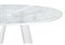 Стеклянный стол Норфолк 100х78 белый мрамор / белый 588041-mwdvl