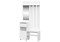 Модульная прихожая Валенсия комплектация 1 белый текстурный 539296-mwdvl