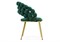 Стул на металлокаркасе Ball green / gold - комплект из 2 шт 15763-mwdvl
