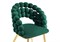 Стул на металлокаркасе Ball green / gold - комплект из 2 шт 15763-mwdvl