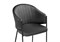 Стул на металлокаркасе Kortni dark grey / black - комплект из 2 шт 15703-mwdvl - фото 2606415