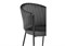 Стул на металлокаркасе Kortni dark grey / black - комплект из 2 шт 15703-mwdvl - фото 2606416