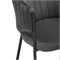 Стул на металлокаркасе Kortni dark grey / black - комплект из 2 шт 15703-mwdvl - фото 2606418