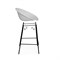 Полубарный стул Zeta white / black - комплект из 4 шт 15701-mwdvl