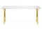 Керамический стол Селена 3 180х90х77 белый мрамор / золото 572190-mwdvl - фото 2606776