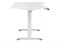 Компьютерный стол Маркос с механизмом подъема 140х80х75 белый / шагрень белая 578485-mwdvl