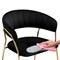 Стул на металлокаркасе Kamelia 1 black / gold - комплект из 4 шт 15718-mwdvl