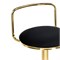 Полубарный стул Lusia black / gold - комплект из 2 шт 15681-mwdvl