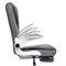 Компьютерное кресло Mitis gray / white 15611-mwdvl - фото 2608749