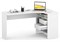 Письменный стол СПм-25 145х81х74 правый белый 445865-mwdvl