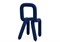Стул на металлокаркасе Garden blue - комплект из 4 шт 15644-mwdvl