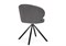 Стул на металлокаркасе Solomon крутящийся gray / black - комплект из 2 шт 15601-mwdvl - фото 2609894