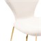 Стул на металлокаркасе Solo white / gold - комплект из 4 шт 15598-mwdvl - фото 2610010