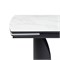 Керамический стол Готланд 160(220)х90х79 белый мрамор / черный 553534-mwdvl