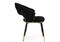 Стул на металлокаркасе Rakel black / gold - комплект из 2 шт 15555-mwdvl - фото 2611202