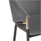 Стул на металлокаркасе Molton gray / black/ gold - комплект из 2 шт 15559-mwdvl - фото 2611217