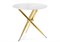 Стеклянный стол Rock 80х75 white / gold 15550-mwdvl - фото 2611233