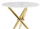 Стеклянный стол Rock 80х75 white / gold 15550-mwdvl - фото 2611234