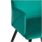 Стул на металлокаркасе Эджелл зеленый / черный - комплект из 2 шт 551068-mwdvl - фото 2611401