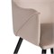 Стул на металлокаркасе Эджелл латте / черный - комплект из 2 шт 551067-mwdvl - фото 2611412