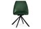 Стул на металлокаркасе Окленд крутящийся темно-зеленый / черный - комплект из 2 шт 551066-mwdvl - фото 2611444
