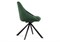 Стул на металлокаркасе Окленд крутящийся темно-зеленый / черный - комплект из 2 шт 551066-mwdvl - фото 2611446