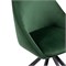 Стул на металлокаркасе Окленд крутящийся темно-зеленый / черный - комплект из 2 шт 551066-mwdvl - фото 2611450