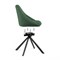 Стул на металлокаркасе Окленд крутящийся темно-зеленый / черный - комплект из 2 шт 551066-mwdvl - фото 2611452