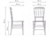 Пластиковый стул Chiavari 1 clear white - комплект из 4 шт 15588-mwdvl - фото 2611633