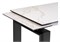 Керамический стол Давос 140(200)х80х78 белый мрамор / черный кварц 532379-mwdvl - фото 2613141