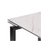 Керамический стол Давос 140(200)х80х78 белый мрамор / черный кварц 532379-mwdvl - фото 2613143