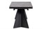 Керамический стол Ливи 140х80х78 серый мрамор / черный 532401-mwdvl - фото 2613319