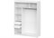 Шкаф-купе Лайн 1.6 белый текстурный 538140-mwdvl