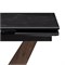 Керамический стол Кели 140(200)х80х76 черный мрамор / орех кантри / черный 532394-mwdvl