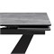 Керамический стол Кели 140(200)х80х76 серый мрамор / черный 532395-mwdvl - фото 2614439