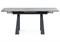 Стол Бэйнбрук 120(180)х80х76 серый мрамор / графит 530825-mwdvl - фото 2615360
