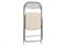 Стул на металлокаркасе Fold 1 складной beige / chrome - комплект из 6 шт 15481-mwdvl