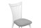 Деревянный стул Лидиос серый велюр / белый - комплект из 2 шт 515979-mwdvl