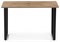 Стол Лота Лофт 140х80х75 25 мм дуб вотан / матовый черный 489611-mwdvl - фото 2618276