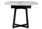 Деревянный стол Регна 100(130)х100х75 черный / белый 504217-mwdvl