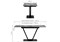 Стол на тумбе Бугун 120(160)х80х77 обсидиан / черный 500004-mwdvl - фото 2619283