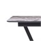 Стол на тумбе Бугун 120(160)х80х77 мрамор серый / черный 500005-mwdvl - фото 2619303