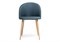 Стул на металлокаркасе Aldo blue / wood - комплект из 4 шт 15369-mwdvl